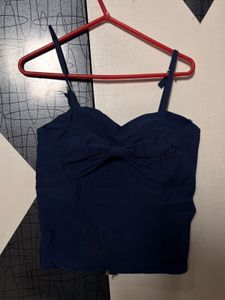 padded Bow Detail Cami Top