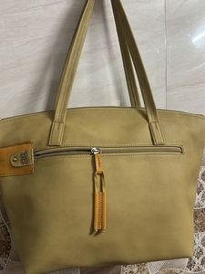 Stylish Olive Green Tote Bag