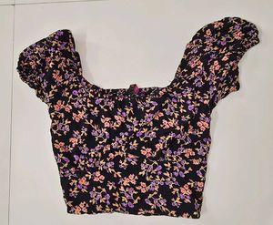 Floral Smocked Crop Top &amp; Shorts Set