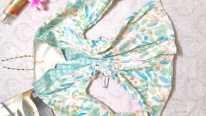 Boho Floral Print Blouse