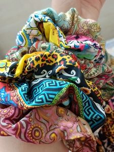 Beautiful Multicolour Tail Scrunchies Combo Of 6