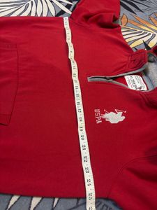 U.S. Polo Assn. Red Half-Zip Hoodie