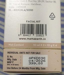 Mamaearth Rice Facial Kit