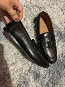 Classic Black Tassel Loafers