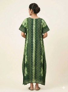Green Tie-Dye Maxi Nightgown