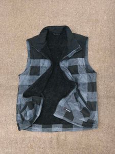 Men's Plaid Fleece Vest