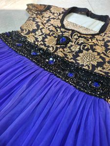 Beautiful Blue Net Gown