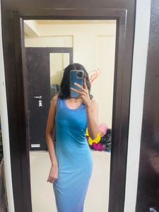 Blue Ombre Bodycon Midi Dress
