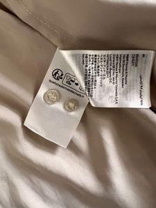 Champagne Satin Button-Down Shirt