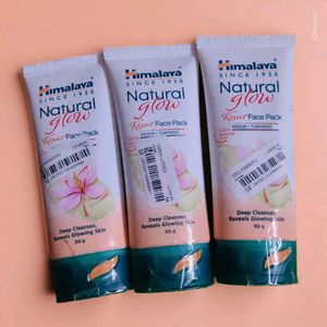 Himalaya Natural Glow Kesar Face Pack (Set of 3)
