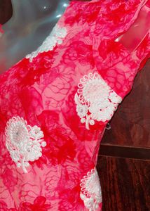 Y2K Vibrant Pink Floral Kurta💖