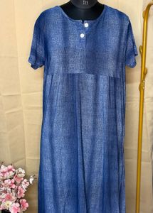 Blue Casual Maxi Dress