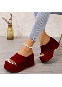 Platform Wedge Mules