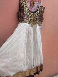 White Anarkali Dress new