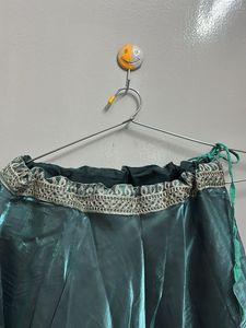 Teal Embellished Lehenga Choli Set