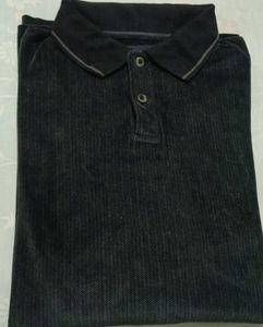 Men's Dark Herringbone Polo Shirt