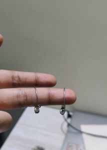 Oxidized Silver Jhumka Earrings