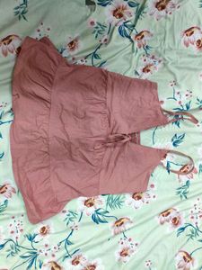 Pink Ruffle Top / peplum