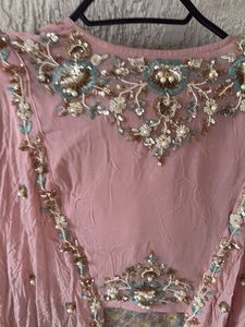 Embellished Pink Lehenga Choli Set