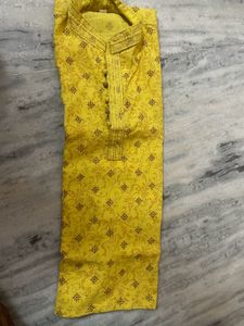 Bright Yellow Printed Palazzo Pants
