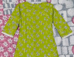 Green Floral Print Kurta 💚