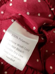 Maroon Printed Jumpsuit (Girl's)