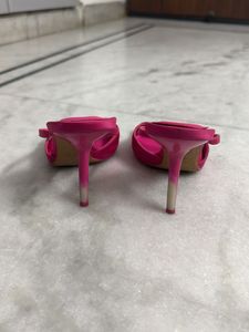 Hot Pink Heeled Sandals