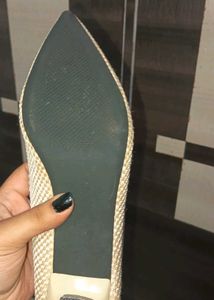 Trendy Tan-white Heels