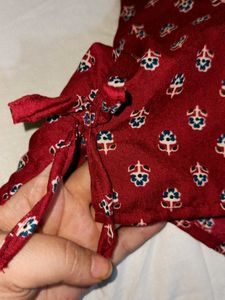 Cute Red Printed Shorts