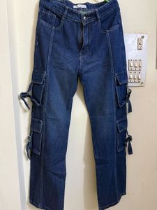 Blue Cargo Jeans