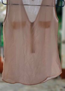 Pink Sleeveless Top with Zipper