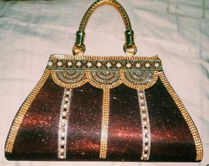 Maroon Party Wear Hand Bag