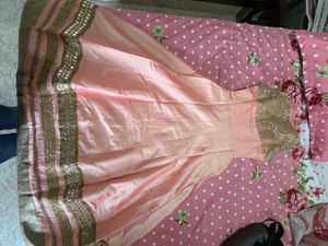 Elegant Pink &amp; Gold Kurta Set