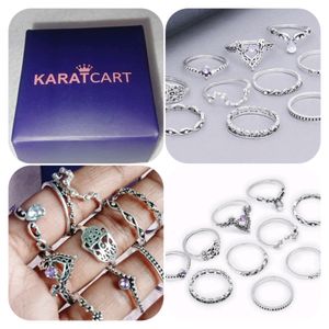 Set Of 10 Silver Rings