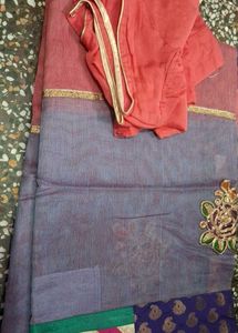 Elegant Saree with Embellished Border