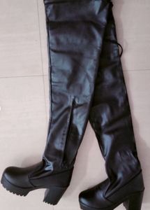 Black Above Knee Boots