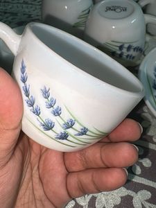 Laopala Lavender Tea Set - 6 Cups &amp; 5 Saucers