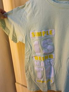 Light Green Graphic T-Shirt