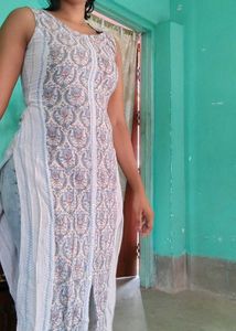 combo offer -Elegant Sleeveless Printed Kurta