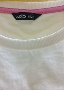 Zudio light yellow "Free Thinker" T-Shirt
