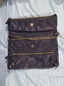 Rabeanco butter soft calf Leather Fold-over Clutch