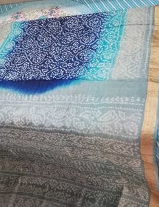 fastive Bandhani cotton Silk Sarees set