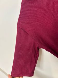 Maroon Casual Top