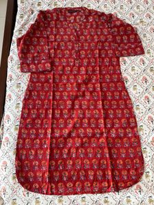 Rust Maroon ethnic kurti