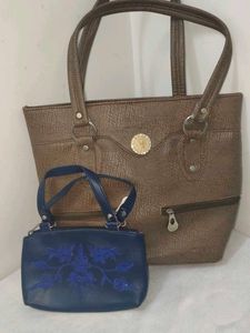 Stylish Brown Textured handbag Bag