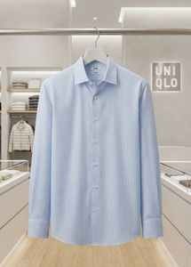 Men's Light Blue Long Sleeve Shirt