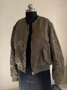 Olive Green Bomber Jacket