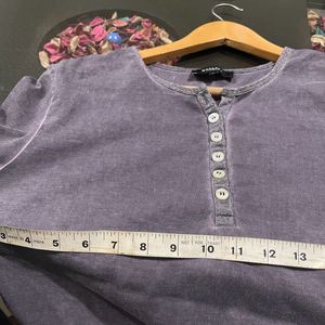 Vintage Wash Henley Top
