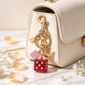 COACH DICE CLUSTER BAG CHARM WITH BOX