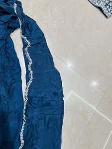 Teal Blue Lehenga Choli with Netting